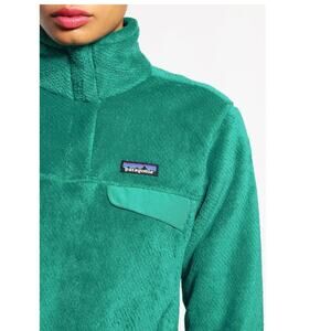 Patagonia Women’s Re-Tool Snap-T Fleece Pullover Jacket Green Size Large L
